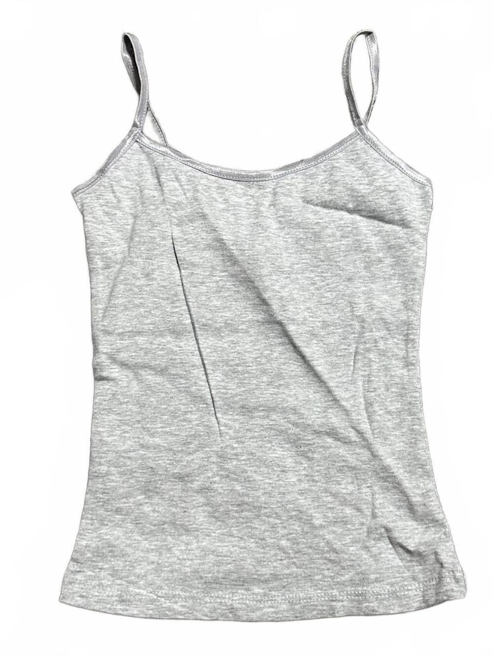 Y2K Monteau Brand Deadstock Gray Fitted Cami Size S